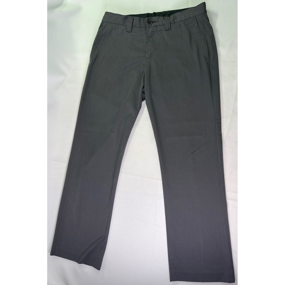 Arturo Calle Purple Silueta 801 Men's Dress Pants Charcoal Grey Slim Straight 32